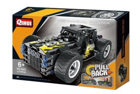 QIH05802 – TECH Brick Hot Rod Pull-Back Car (177 pcs, Manual Build)