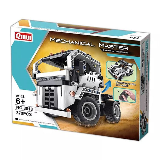 QIH08018 – TECH Brick RC Truck 2-in-1 (379 pcs, Remote Control)