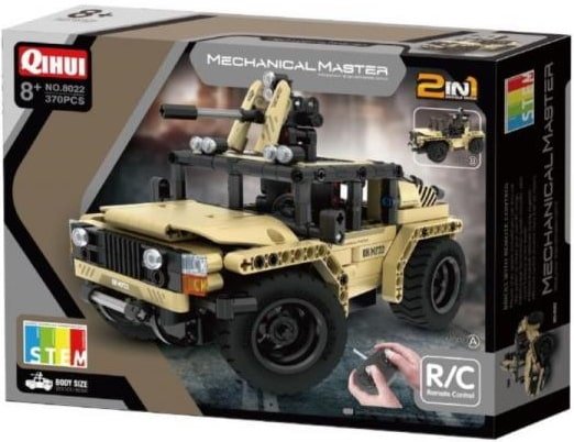 QIH08022 – TECH Brick RC Armored Off-Road Vehicle (397 pcs, Remote Control)
