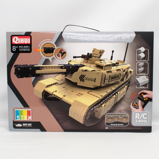 QIH09801 – TECH Brick RC Battle Tank (1276 pcs, Remote Controlled)