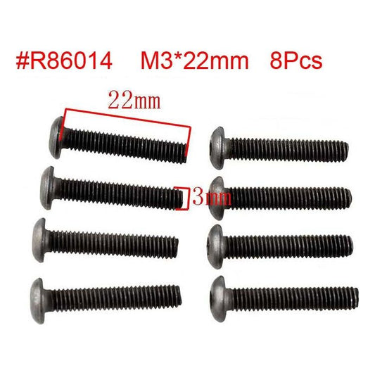 Button Head 3x22 Met. Hex Screw
