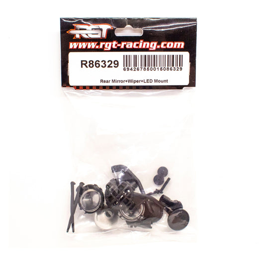 RR Mirror+Wiper+LED Mount