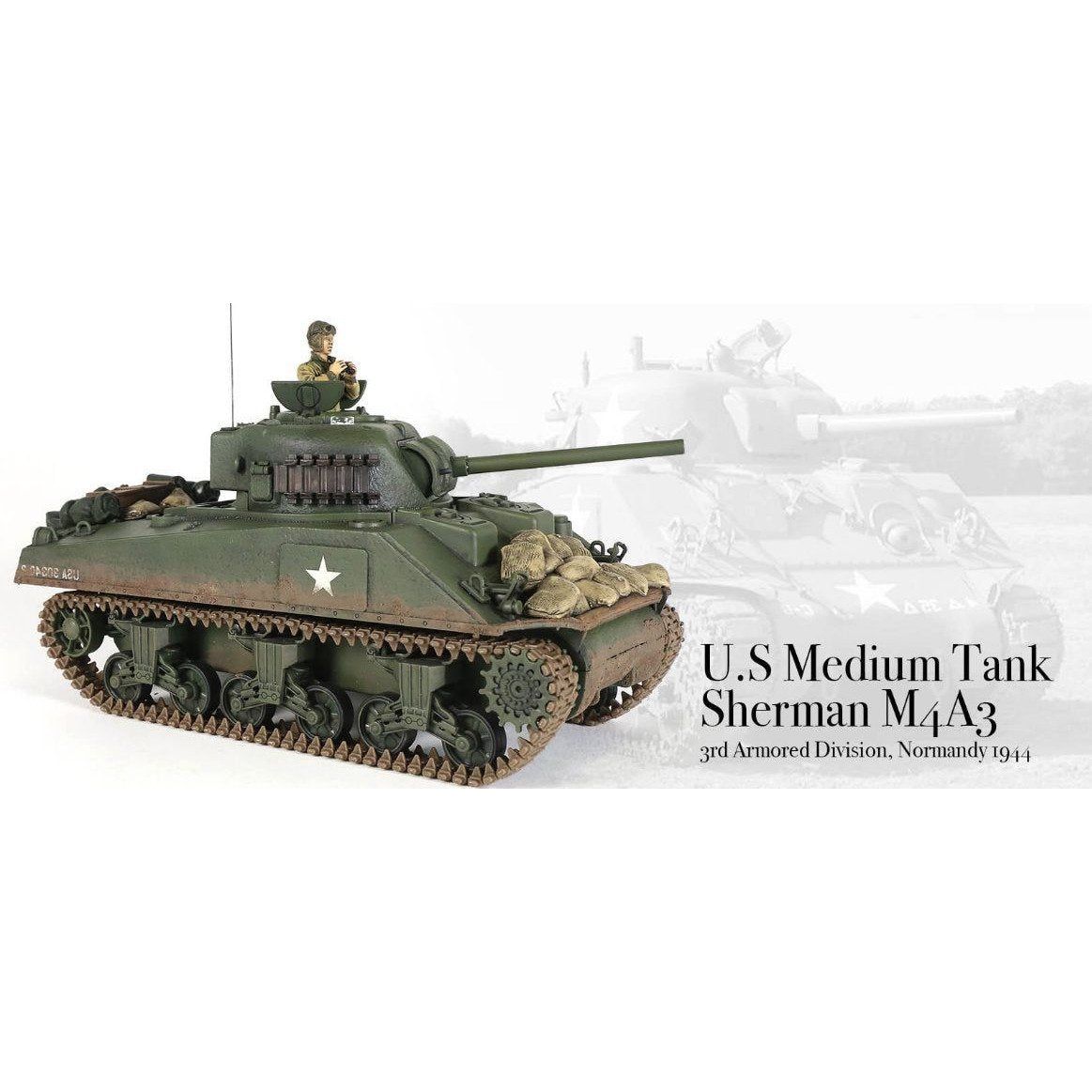 Sherman 1/24th Scale RTR 2.4GHz Battle Tank