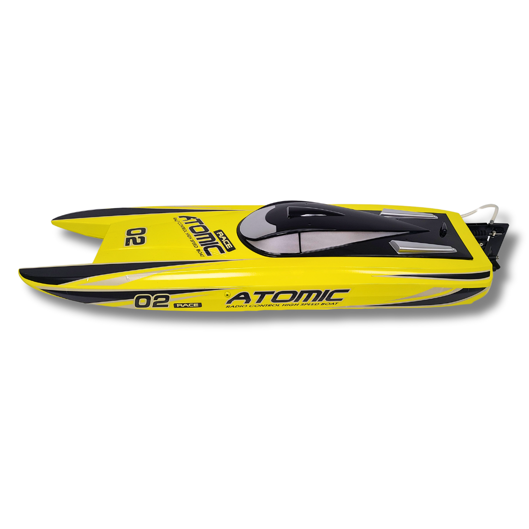 VolantexRC ATOMIC High-Speed Race Boat – Brushless 60 km/h RC Boat with LiPo Battery & Self-Righting System