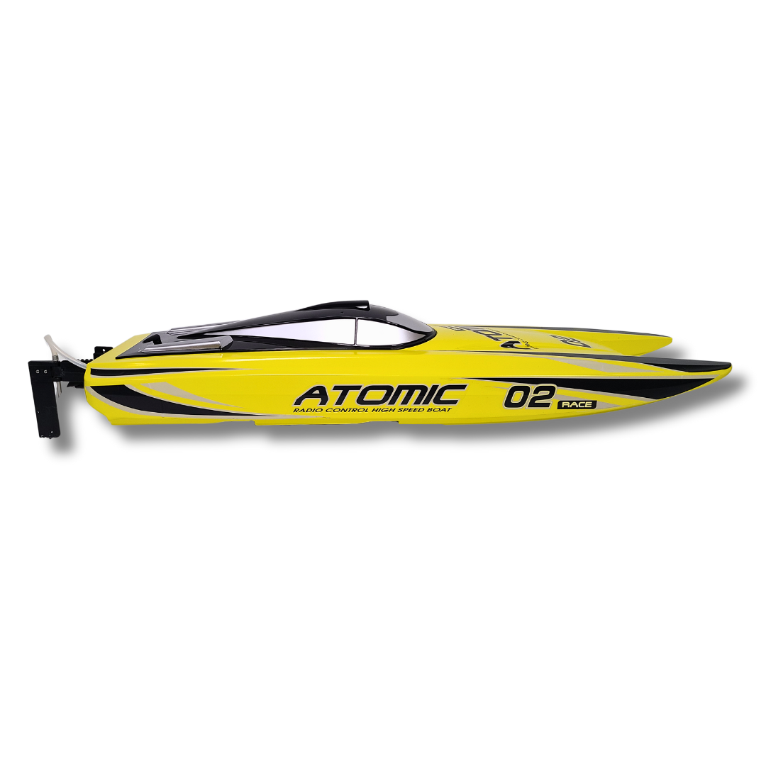 VolantexRC ATOMIC High-Speed Race Boat – Brushless 60 km/h RC Boat with LiPo Battery & Self-Righting System