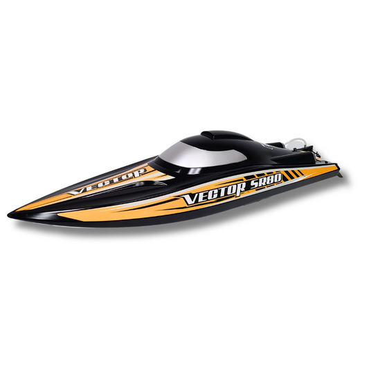 VECTOR SR80 45MPH High Speed Race Boat Brushless ARTR (Black)