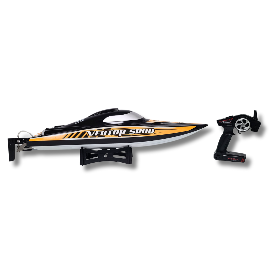 VECTOR SR80 45MPH High Speed Race Boat Brushless ARTR (Black)