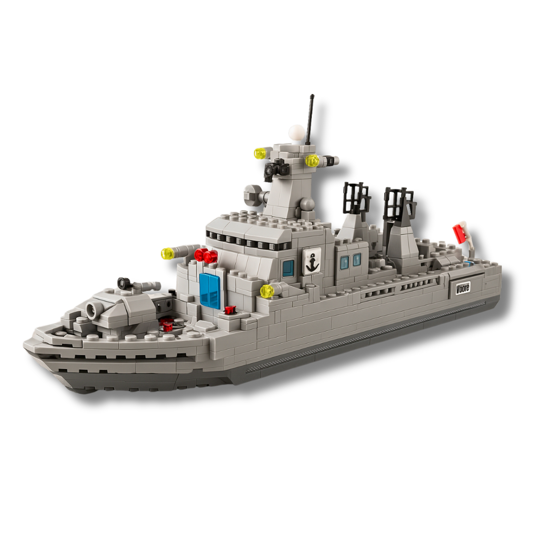 WANGE 4660 Navy Destroyer Building Block Set