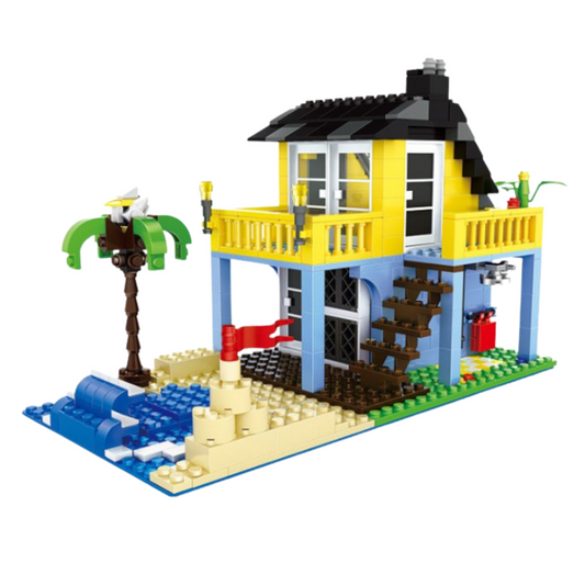 WANGE 3310 Sea View Holiday Homes – 386-Piece Architecture Building Set