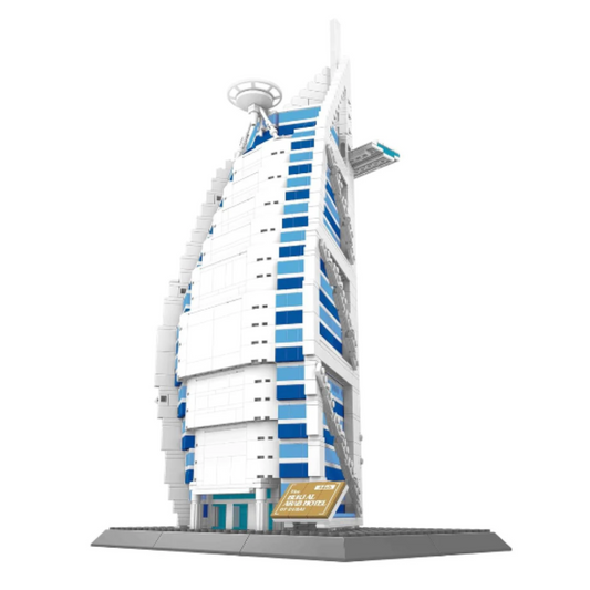 WANGE 8018 Burj Al Arab – 1,307-Piece Architecture Brick Set