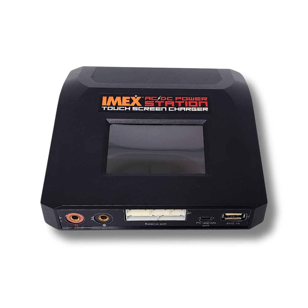IMEX Powerstation Touch Screen Charger – 150W Dual Input AC/DC Battery Charger & Power Supply