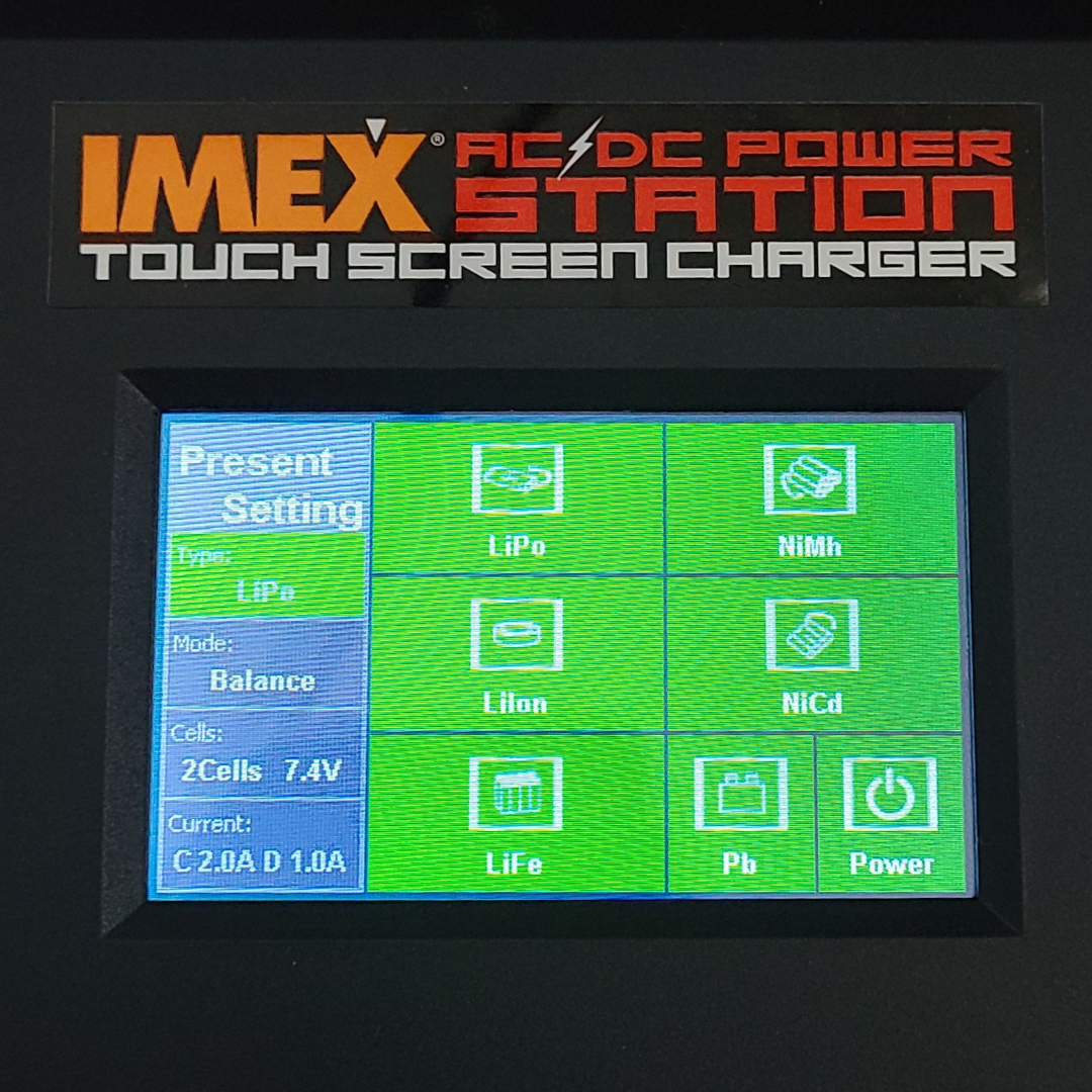 IMEX Powerstation Touch Screen Charger – 150W Dual Input AC/DC Battery Charger & Power Supply