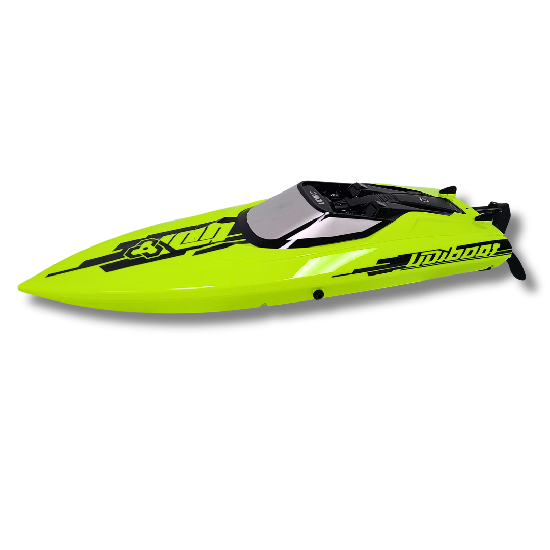 UDI14045 Xiphactinus Brushless RC Racing Boat – 30 km/h High-Speed with Self-Righting Hull & Dual Battery