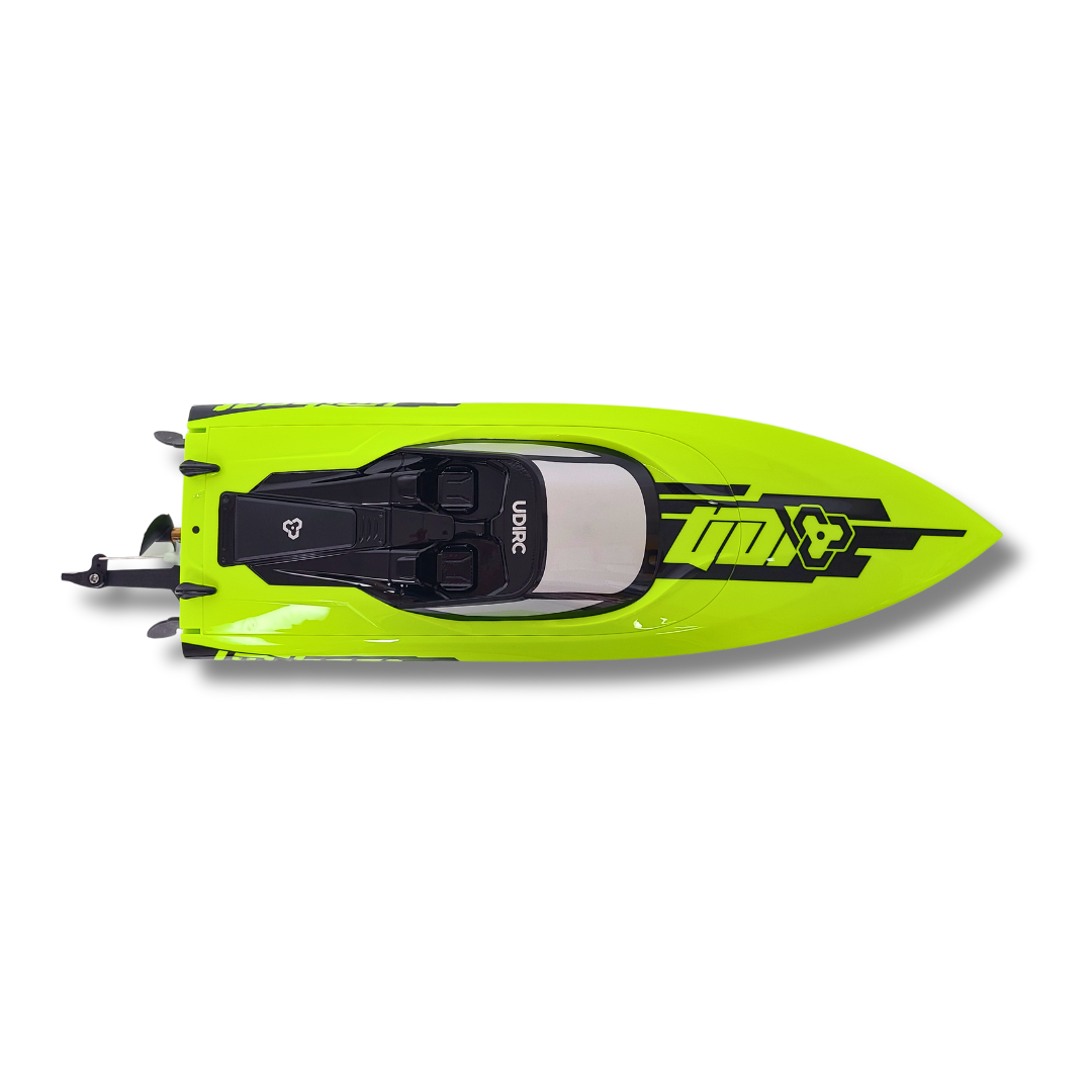 UDI14045 Xiphactinus Brushless RC Racing Boat – 30 km/h High-Speed with Self-Righting Hull & Dual Battery
