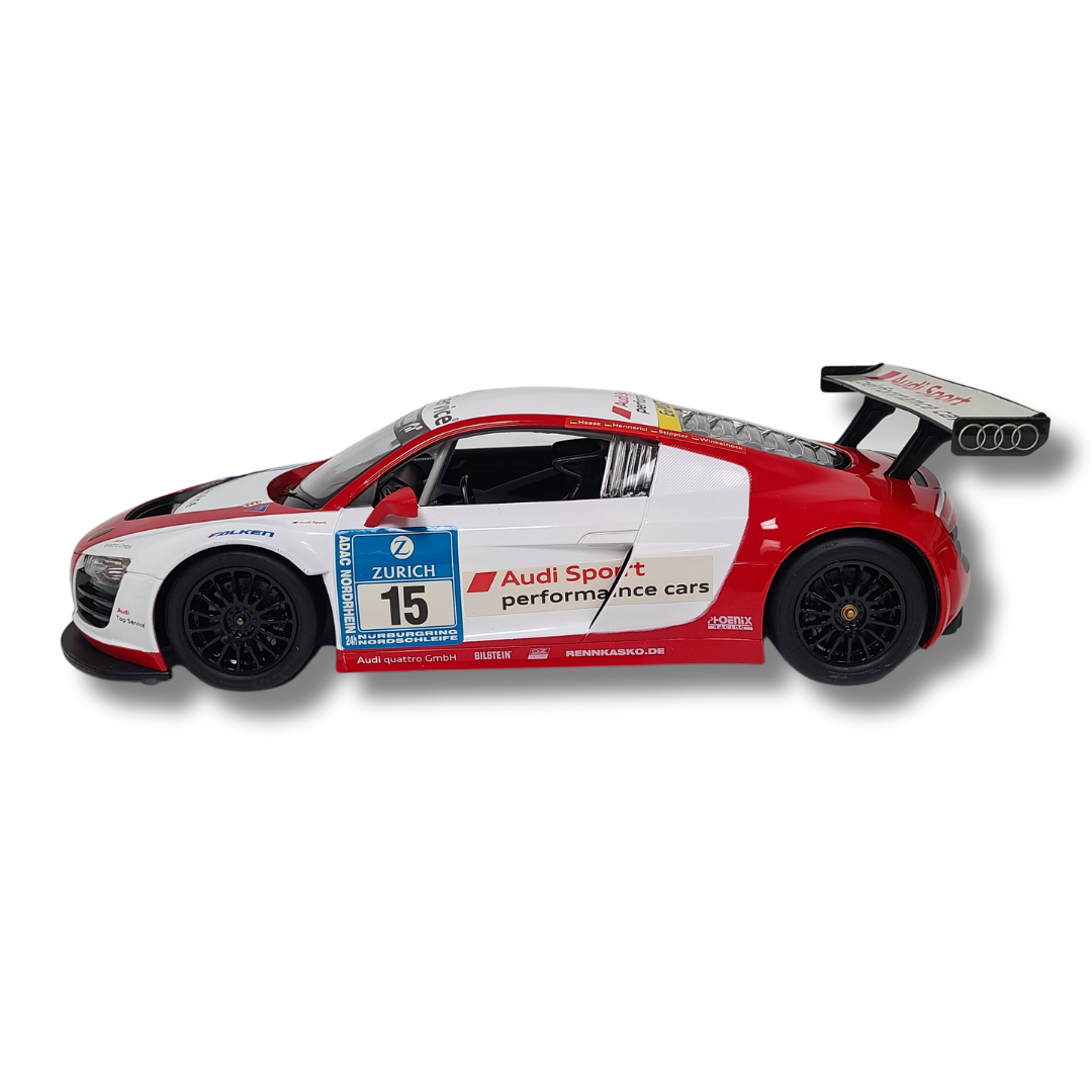 Rastar 1:14 Scale Audi R8 LMS RC Car – Officially Licensed Remote Control Race Car (White)