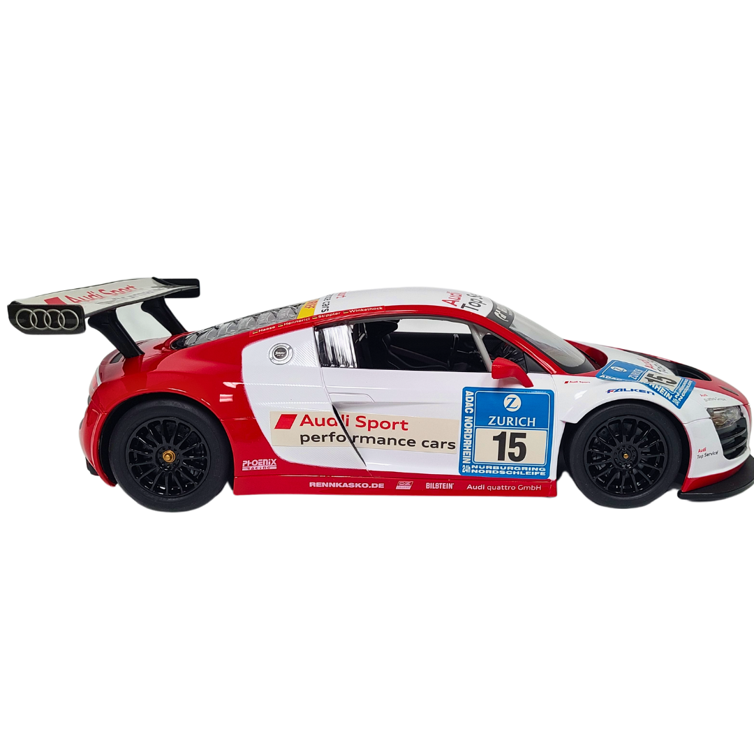Rastar 1:14 Scale Audi R8 LMS RC Car – Officially Licensed Remote Control Race Car (White)
