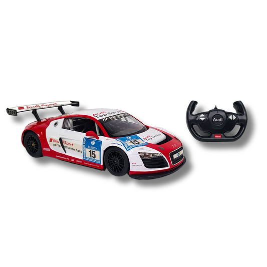 Rastar 1:14 Scale Audi R8 LMS RC Car – Officially Licensed Remote Control Race Car (White)