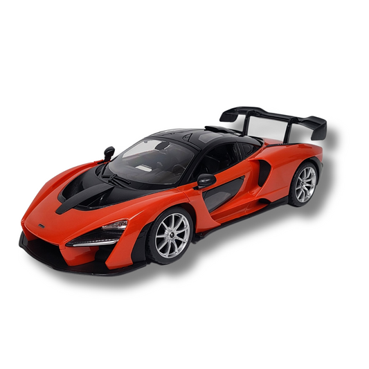 Rastar 1:14 Scale McLaren Senna RC Car – Officially Licensed Remote Control Supercar (Orange/Yellow)