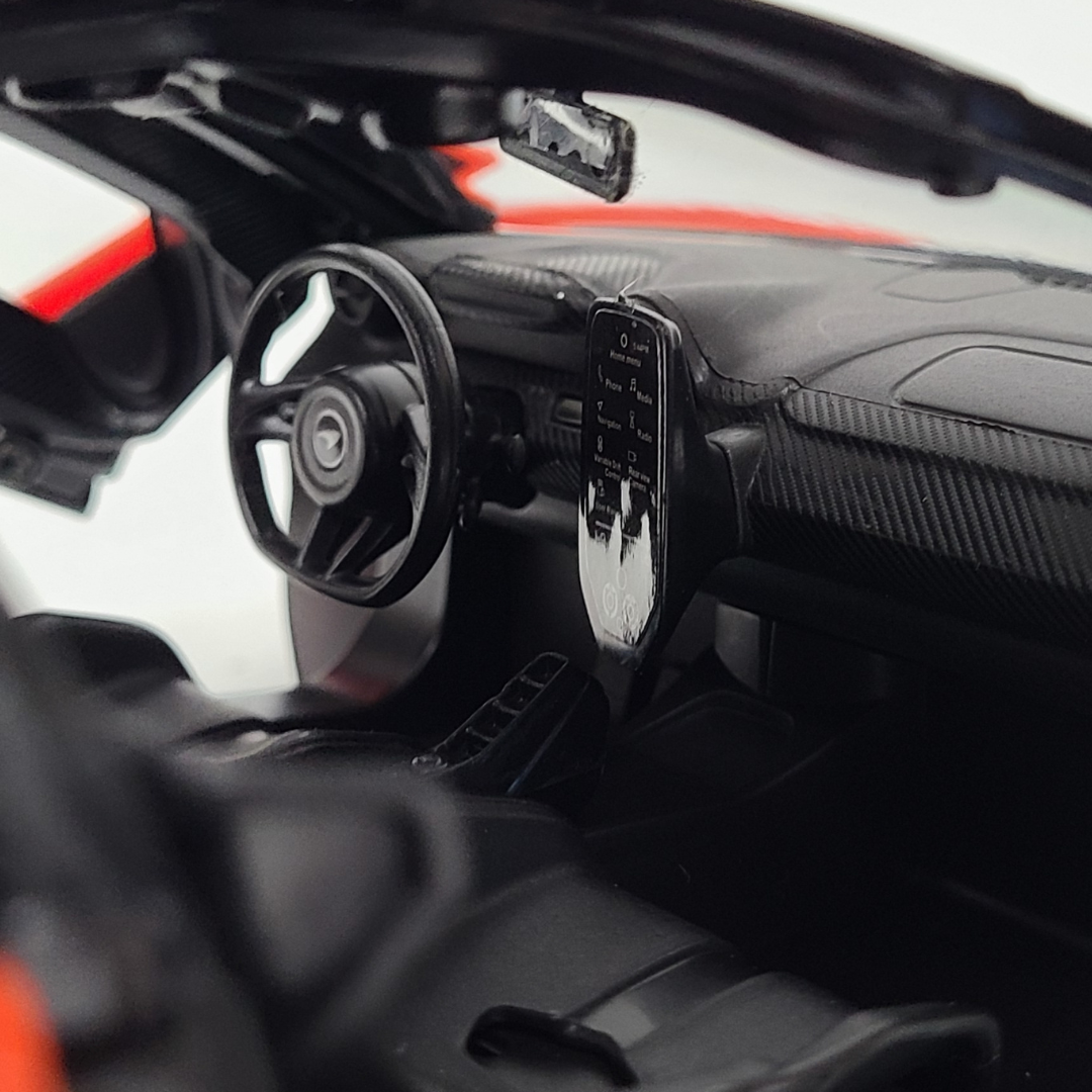 Rastar 1:14 Scale McLaren Senna RC Car – Officially Licensed Remote Control Supercar (Orange/Yellow)