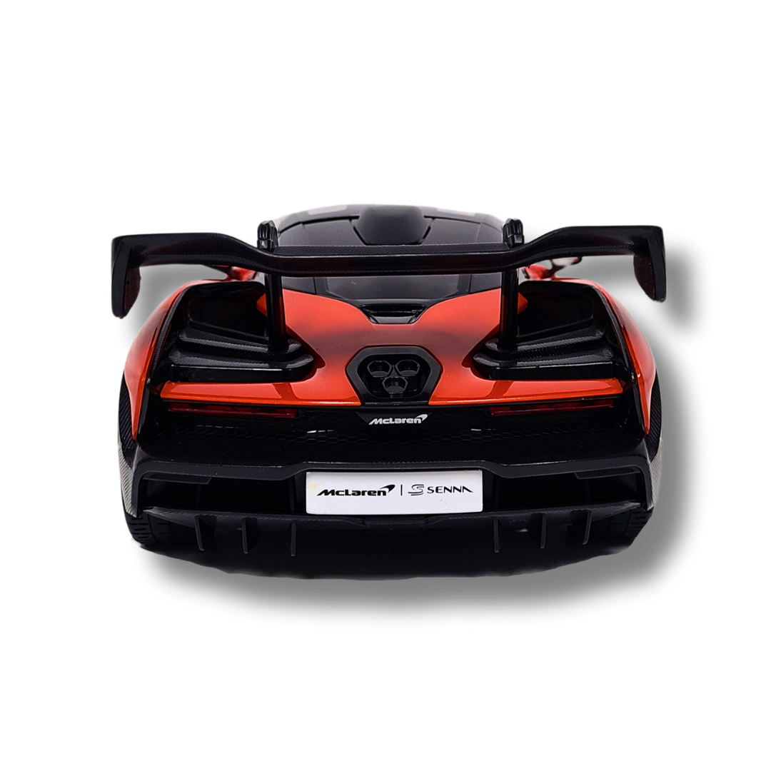 Rastar 1:14 Scale McLaren Senna RC Car – Officially Licensed Remote Control Supercar (Orange/Yellow)