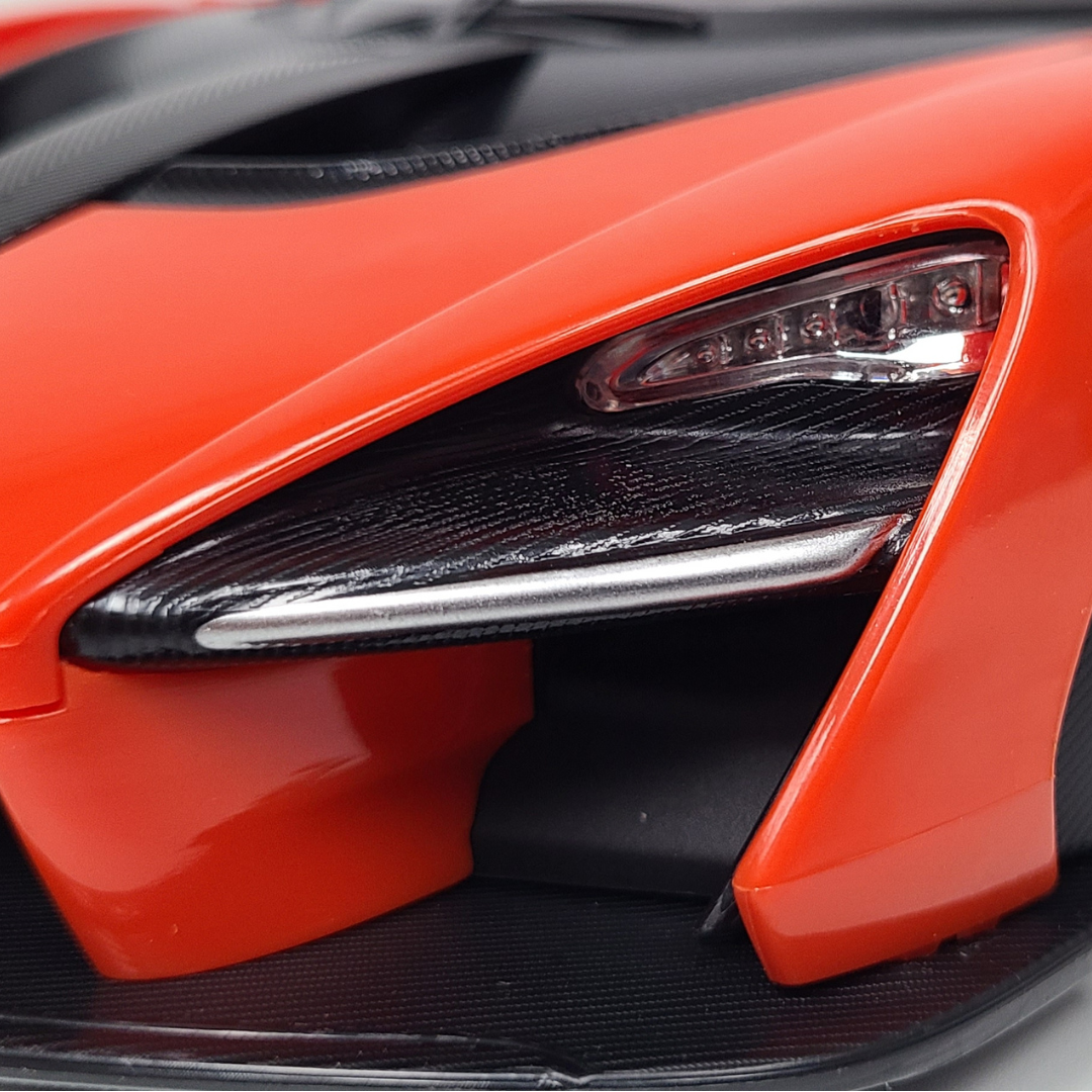 Rastar 1:14 Scale McLaren Senna RC Car – Officially Licensed Remote Control Supercar (Orange/Yellow)