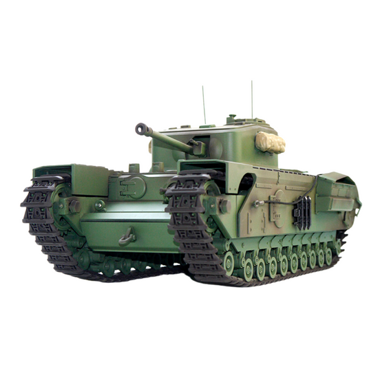 TONGDE Churchill MK. VII 1/16 Scale Battle Tank - Plastic Tracks