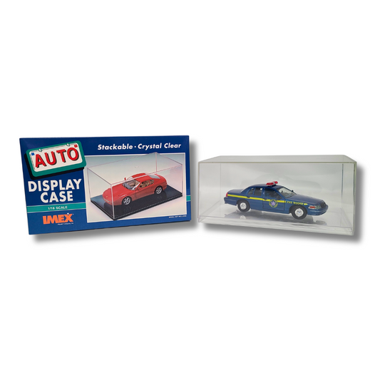 1/18 Scale Auto Display Case - Clear | Protective Showcase for Collectibles
