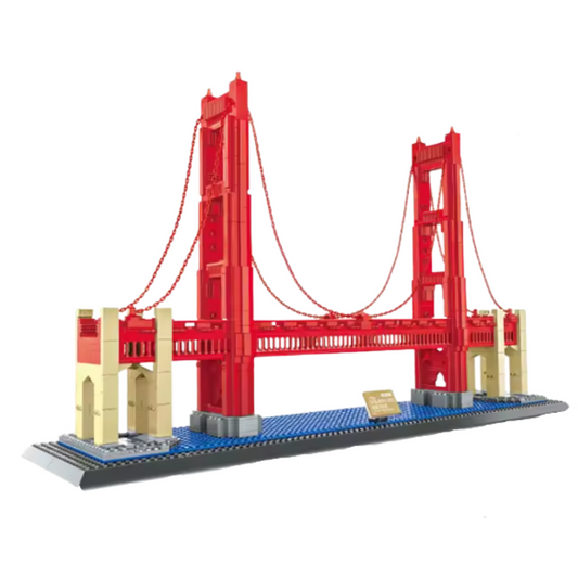 WANGE 8023 Golden Gate Bridge – 1,977-Piece Architecture Brick Set