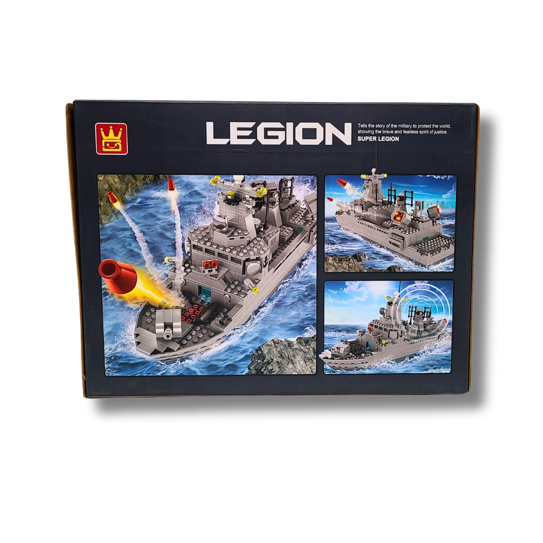 WANGE 4660 Navy Destroyer Building Block Set