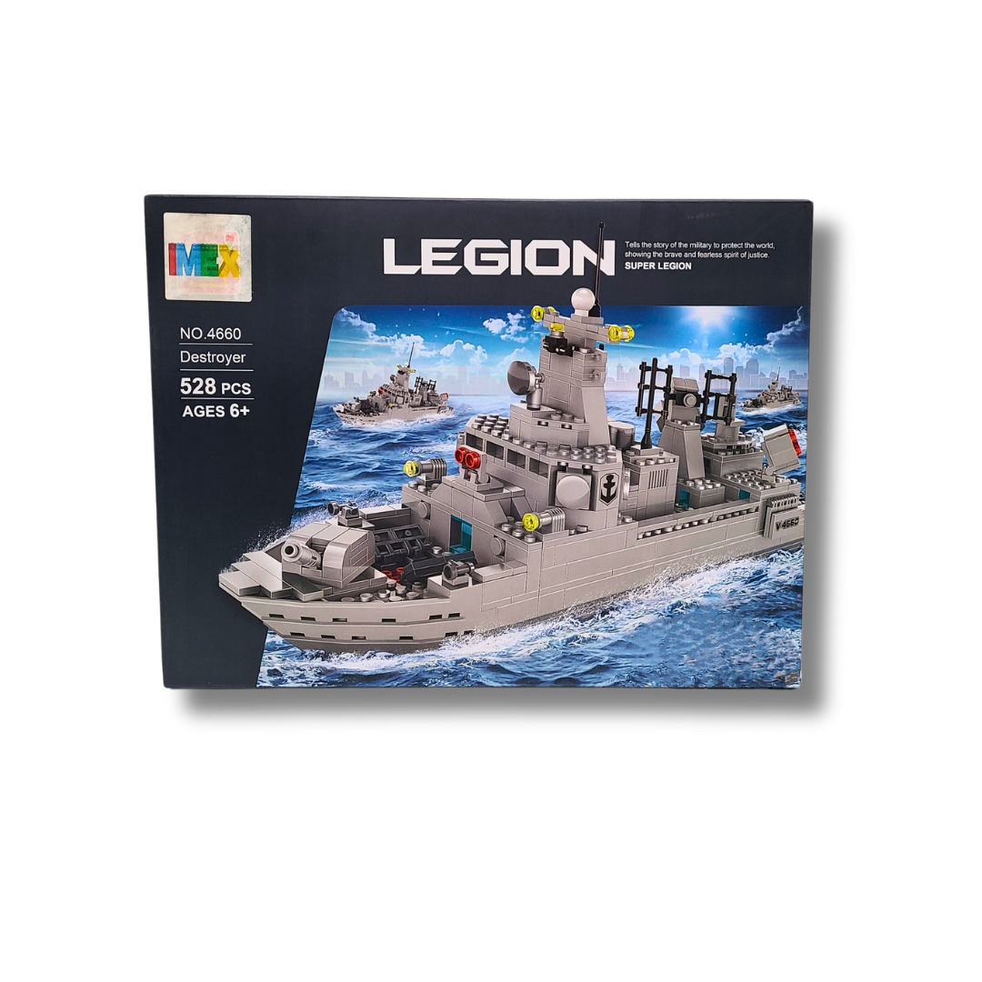 WANGE 4660 Navy Destroyer Building Block Set
