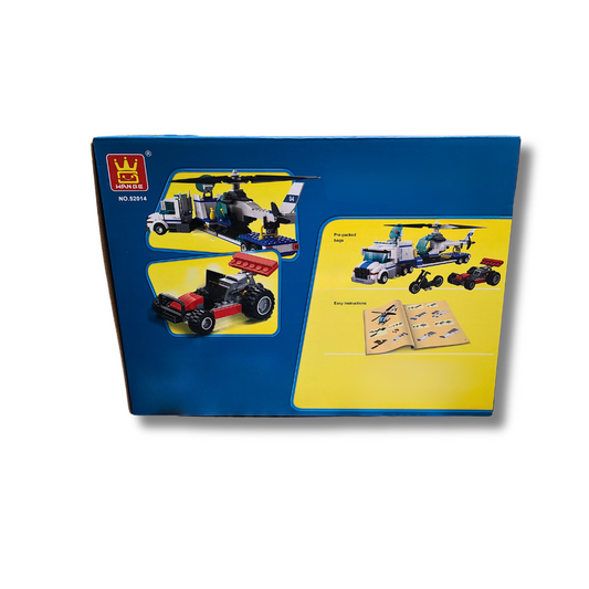 WANGE 52014 Mobile Police Headquarters – 393-Piece Building Block Set