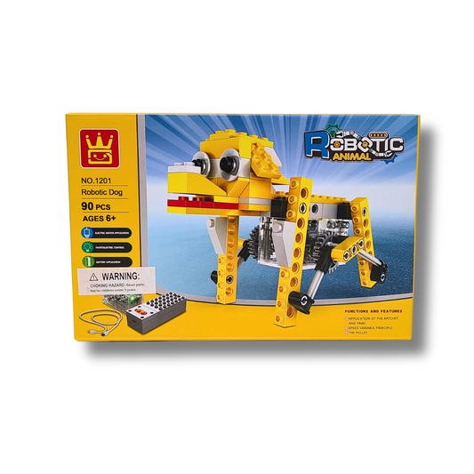 WANGE WAG1201 Robotic Dog– 90-Piece Motorized STEM Building Set