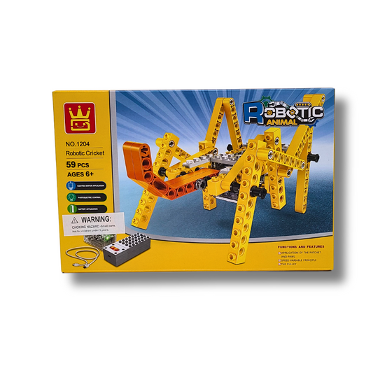 WANGE WAG1202 Robotic Cricket – 59-Piece Motorized STEM Building Set