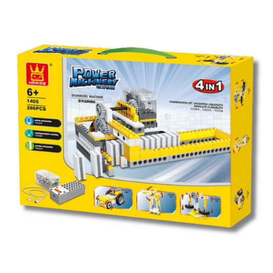 WANGE 1405 Power Machinery – STEM Domino, Windmill, and Lunar Vehicle Kit