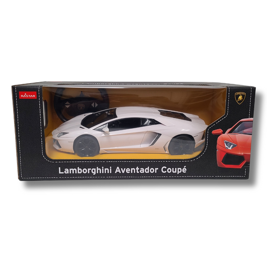 Rastar 1:14 Scale Lamborghini Aventador LP700-4 RC Car – Officially Licensed Remote Control Supercar (White)