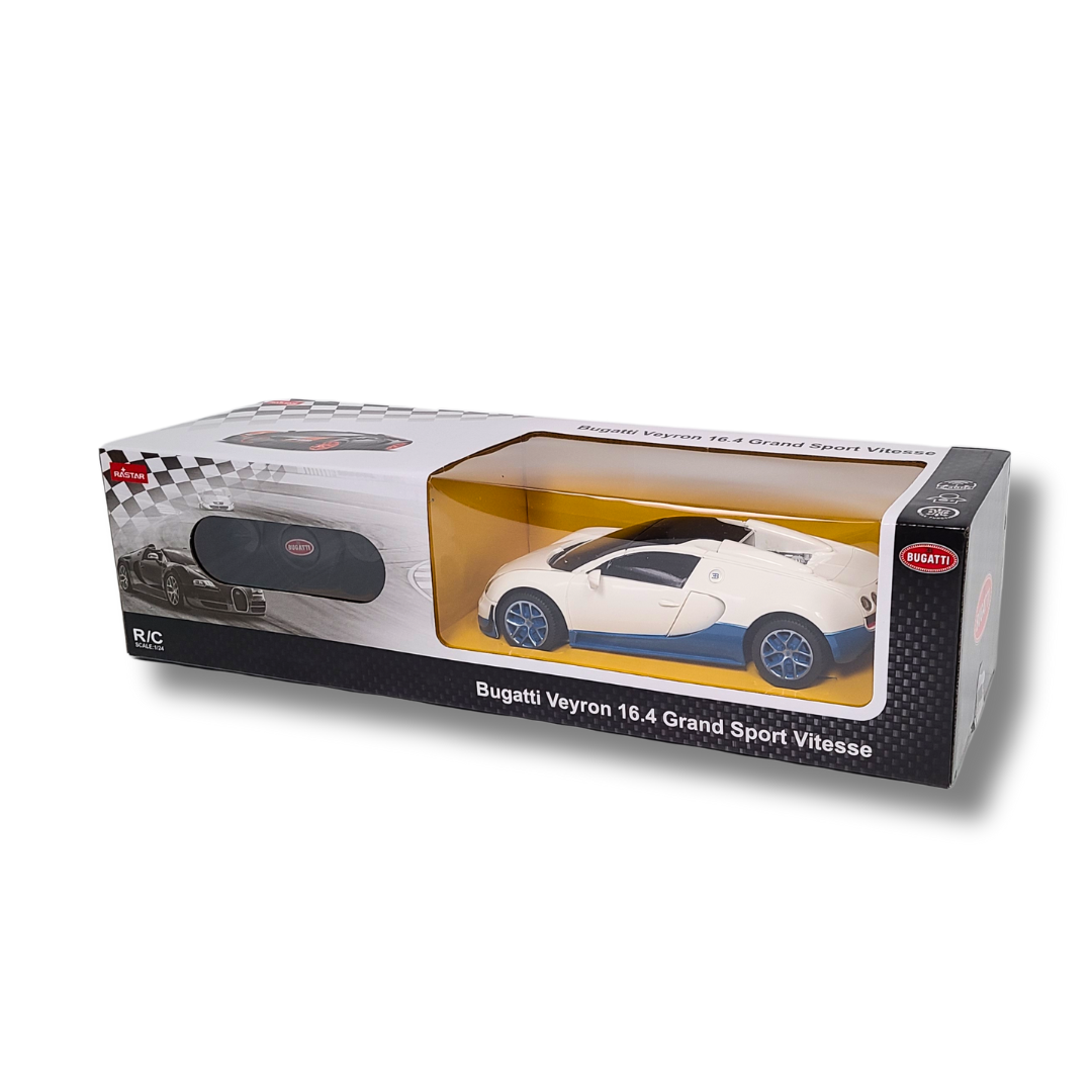 Rastar 1:24 Scale Bugatti Veyron Grand Sport Vitesse RC Car – Officially Licensed Remote Control Supercar