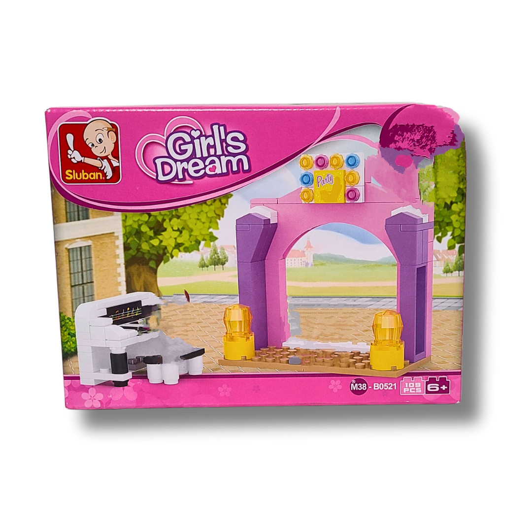 Sluban M38-B0521 Music Stage – 109-Piece Girl’s Dream Brick Set