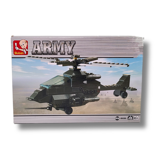 Sluban M38-B6200 Attack Helicopter – 158-Piece Military Brick Set