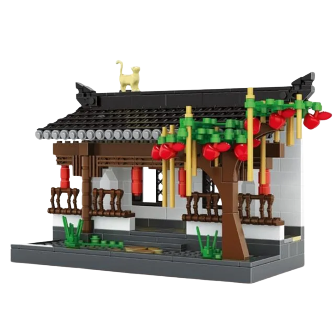 WANGE 3312 Hui Style Corridor – 507-Piece Architecture Building Set