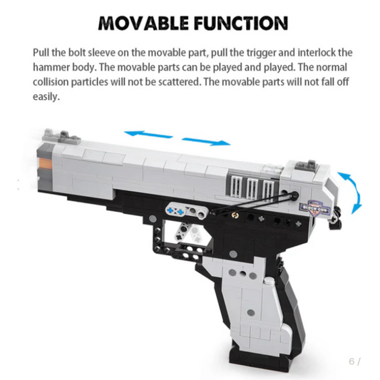 CaDA M23 Semi-Automatic Pistol Brick Model Kit