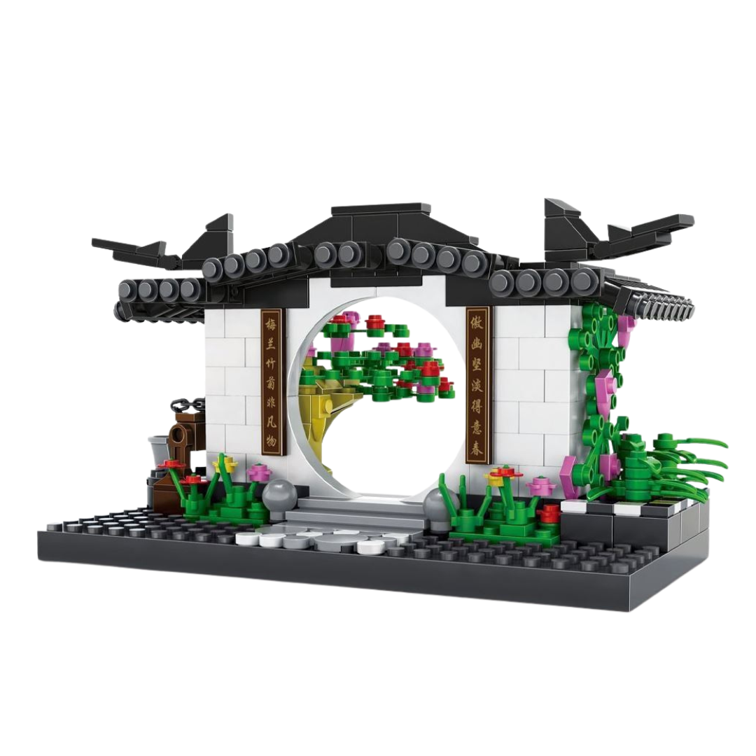 WANGE 3314 Hui-Style Archway – 381-Piece Architecture Building Set