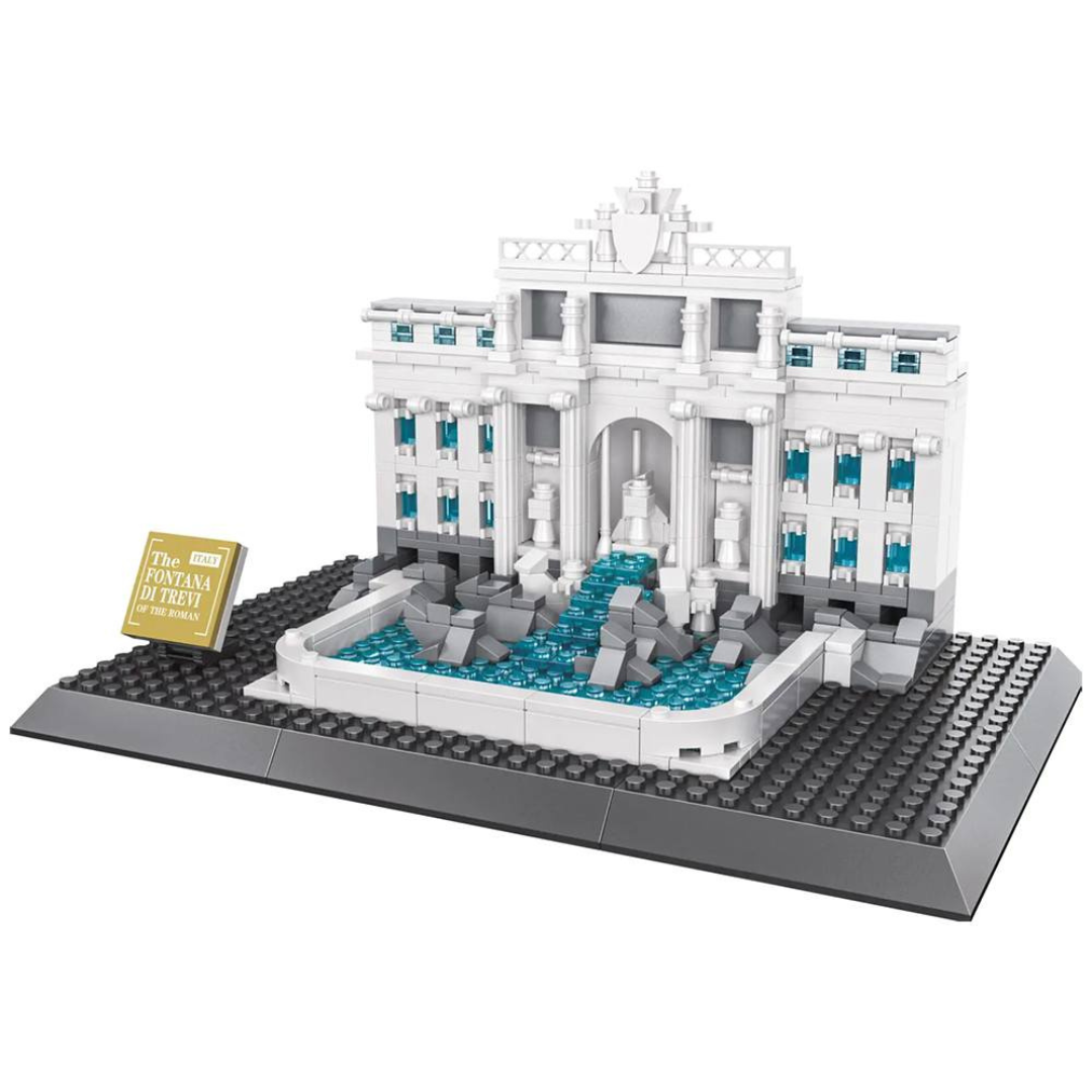 WANGE 4212 Trevi Fountain (Fontana di Trevi) – 667‑Piece Modular Architecture Set