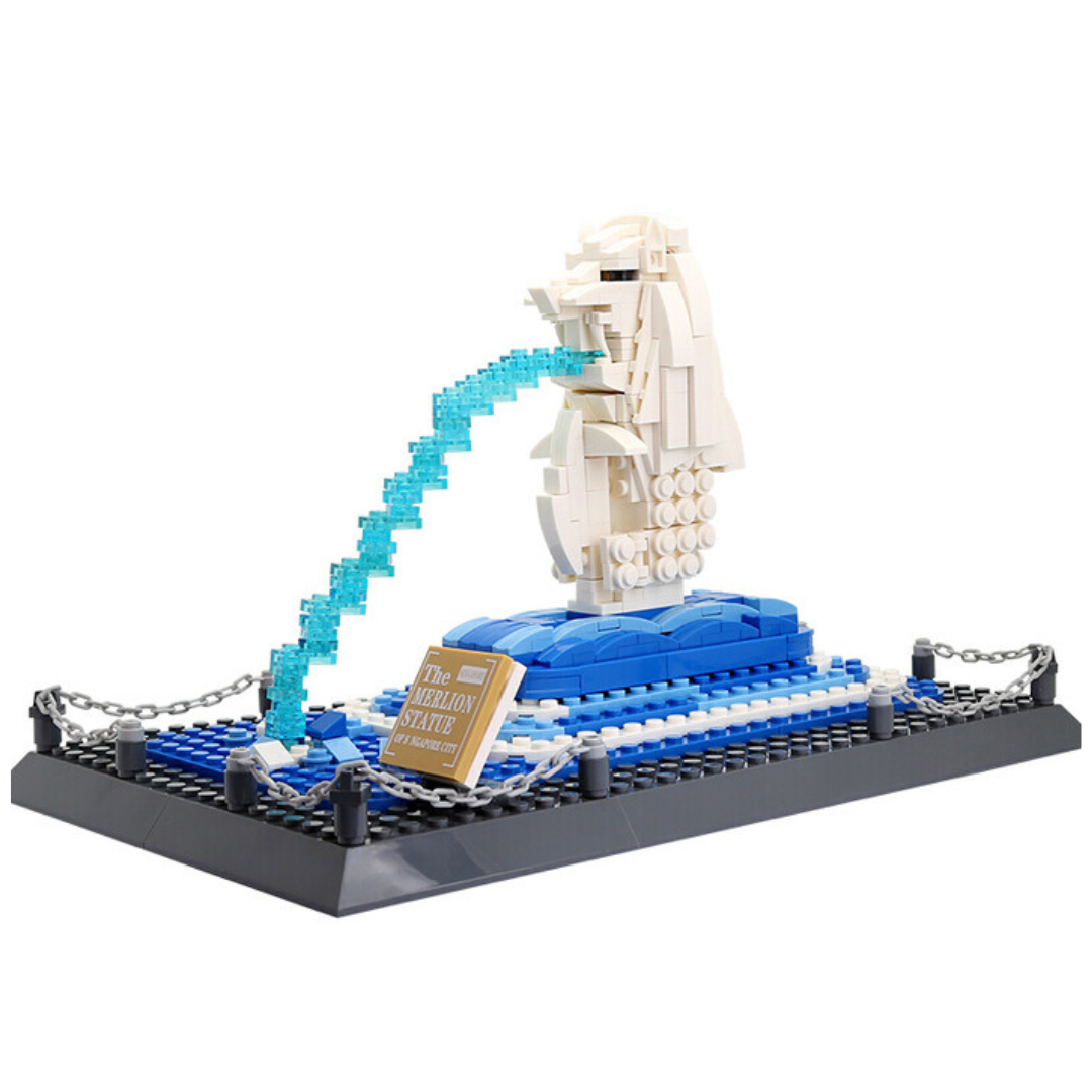 WANGE 4218 Merlion Statue – 503‑Piece Singapore Architecture Set
