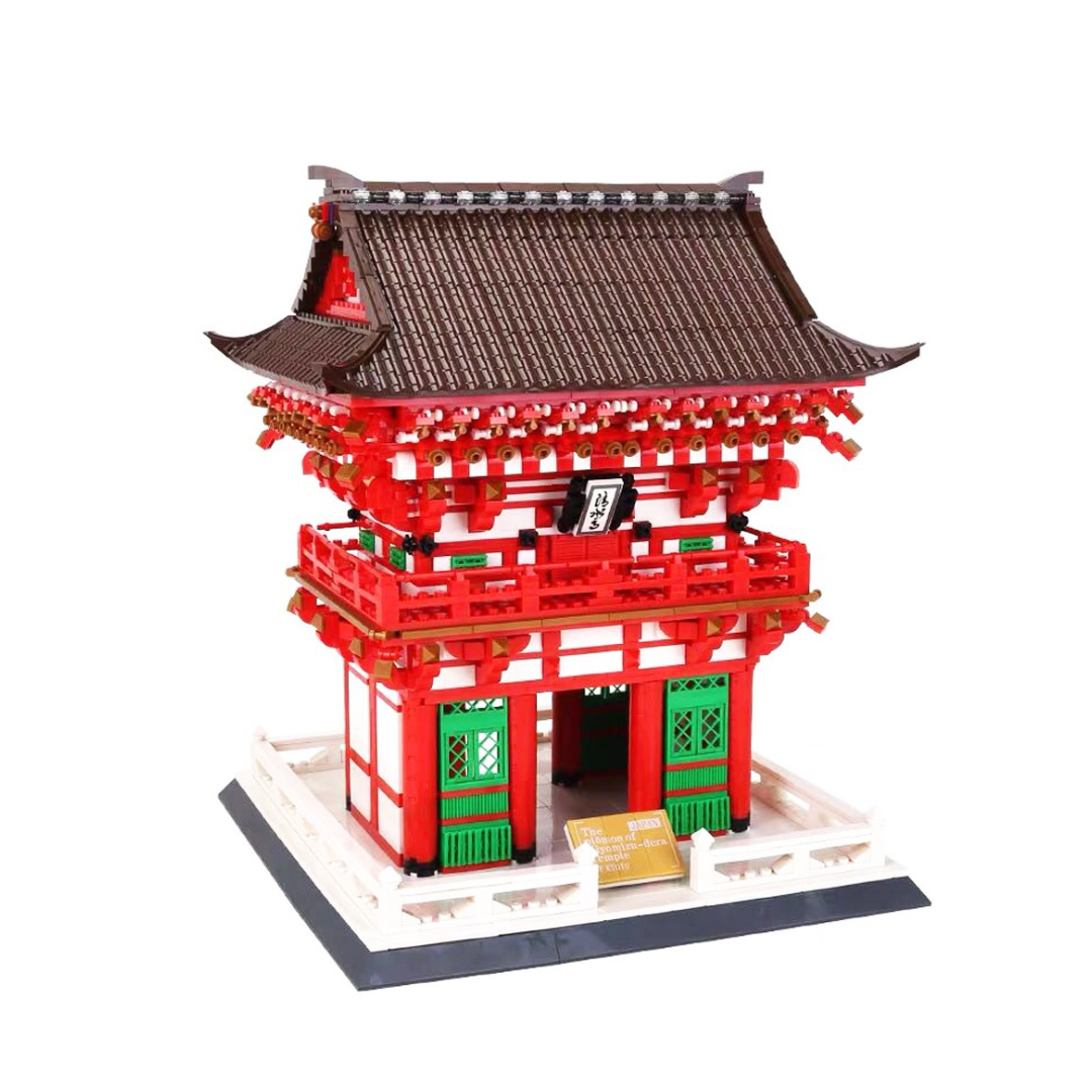 WANGE 6212 Niōmon Gate – 2,409‑Piece Kiyomizu‑dera Temple Architecture Set