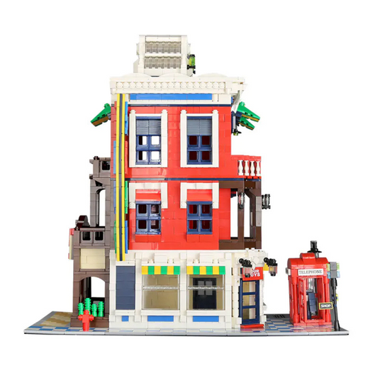 WANGE 6311 French Country Lodge – 1,298‑Piece Modular Building Set