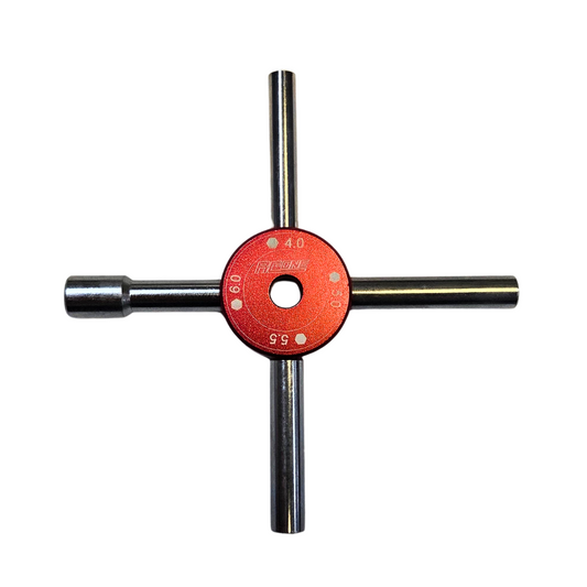 4-in-1 Multi Wrench — Red (4.0 / 5.0 / 5.5 / 6.0mm)