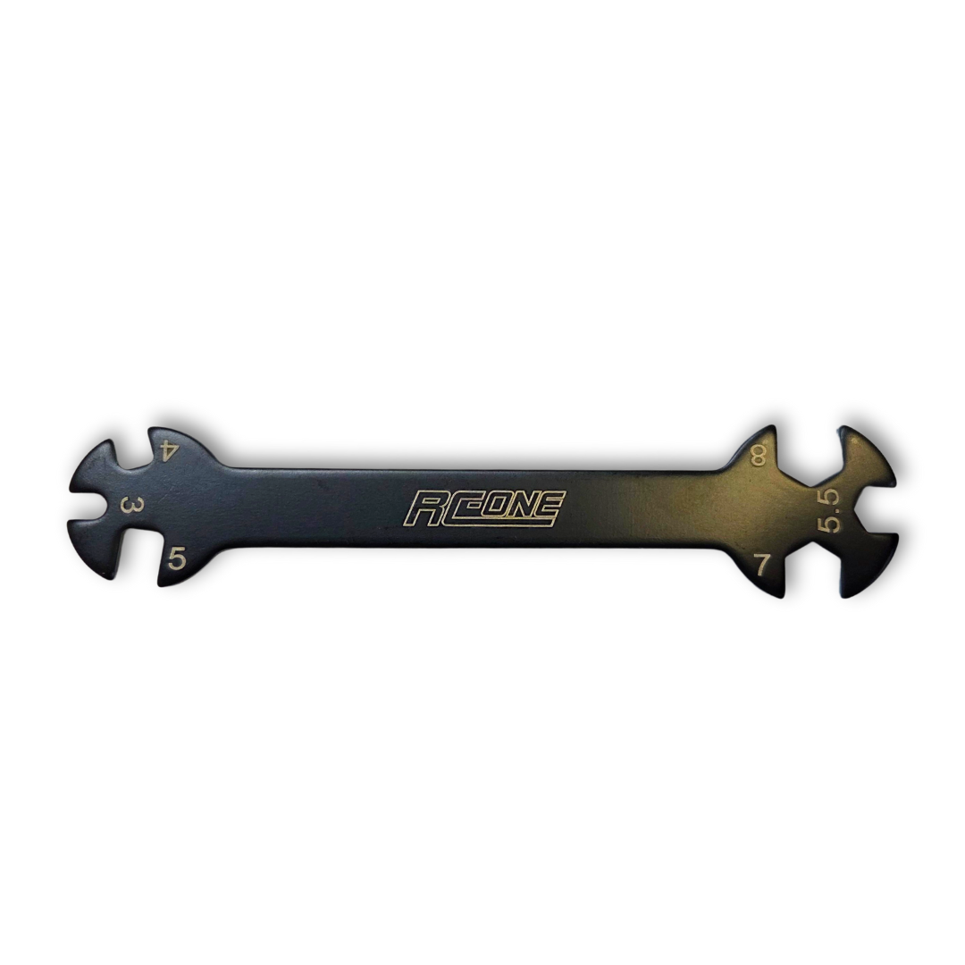 6-in-1 Special Tool Wrench — 3 / 4 / 5 / 5.5 / 7 / 8mm for Turnbuckles & Nuts (RC Hobby Repair)