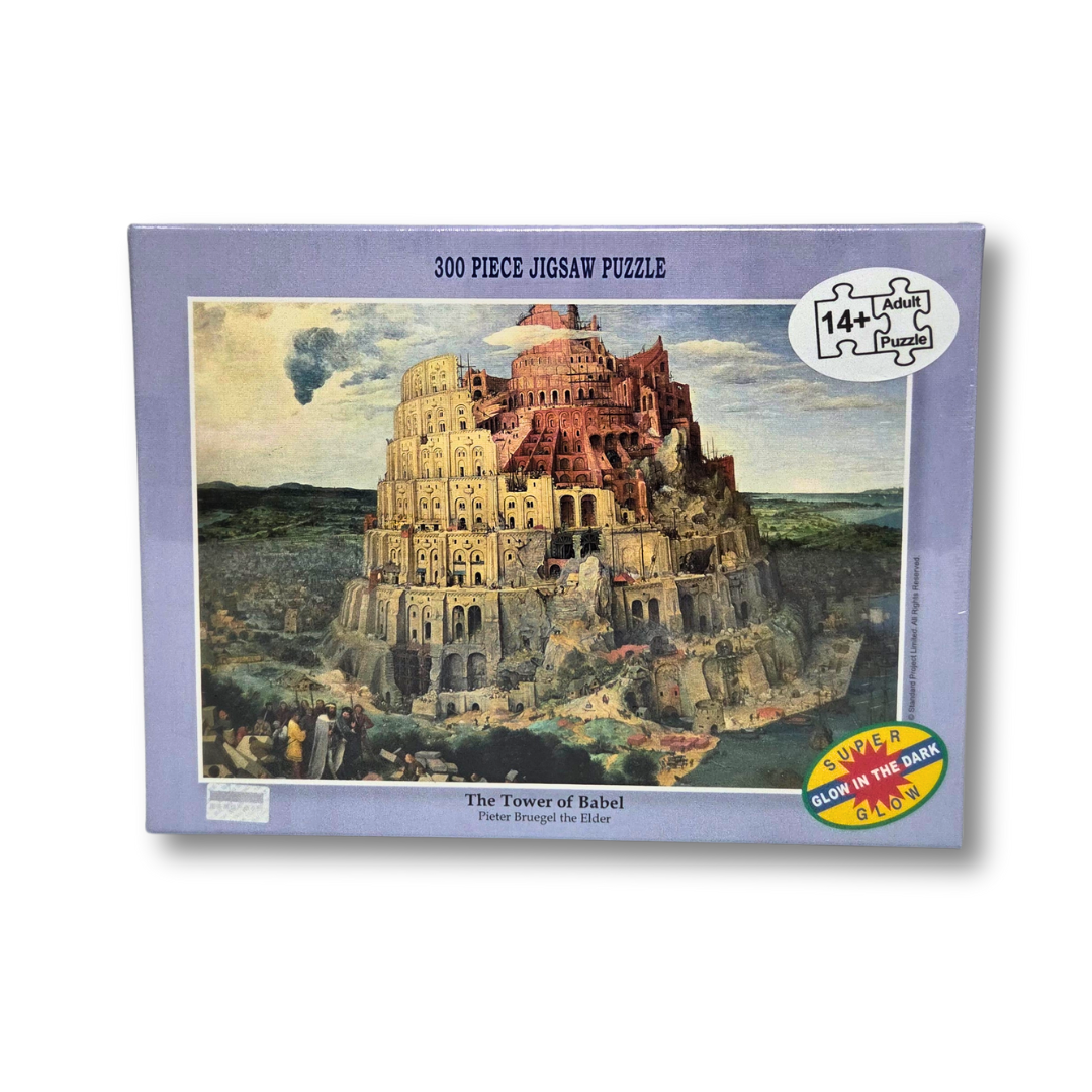 The Tower of Babel Puzzle – 300 Piece Glow in the Dark Jigsaw | Pieter Bruegel