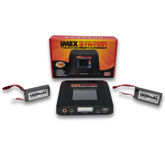 🔋 IMEX Power Pack Bundle – Charger + 2x 2s LiPo Batteries