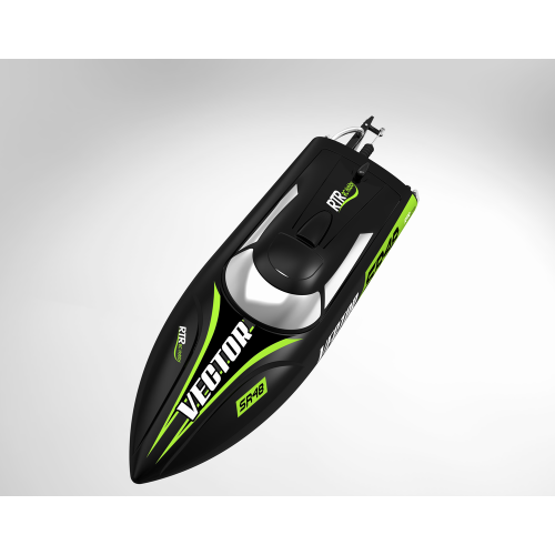 Vector SR48 Brushless RC Race Boat – 50 km/h High-Speed RTR with 3S LiPo & Self-Righting Hull